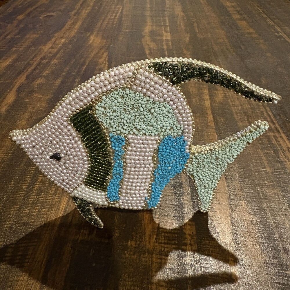 Cracker Barrel Beaded Tropical Fish - Picture 1 of 5